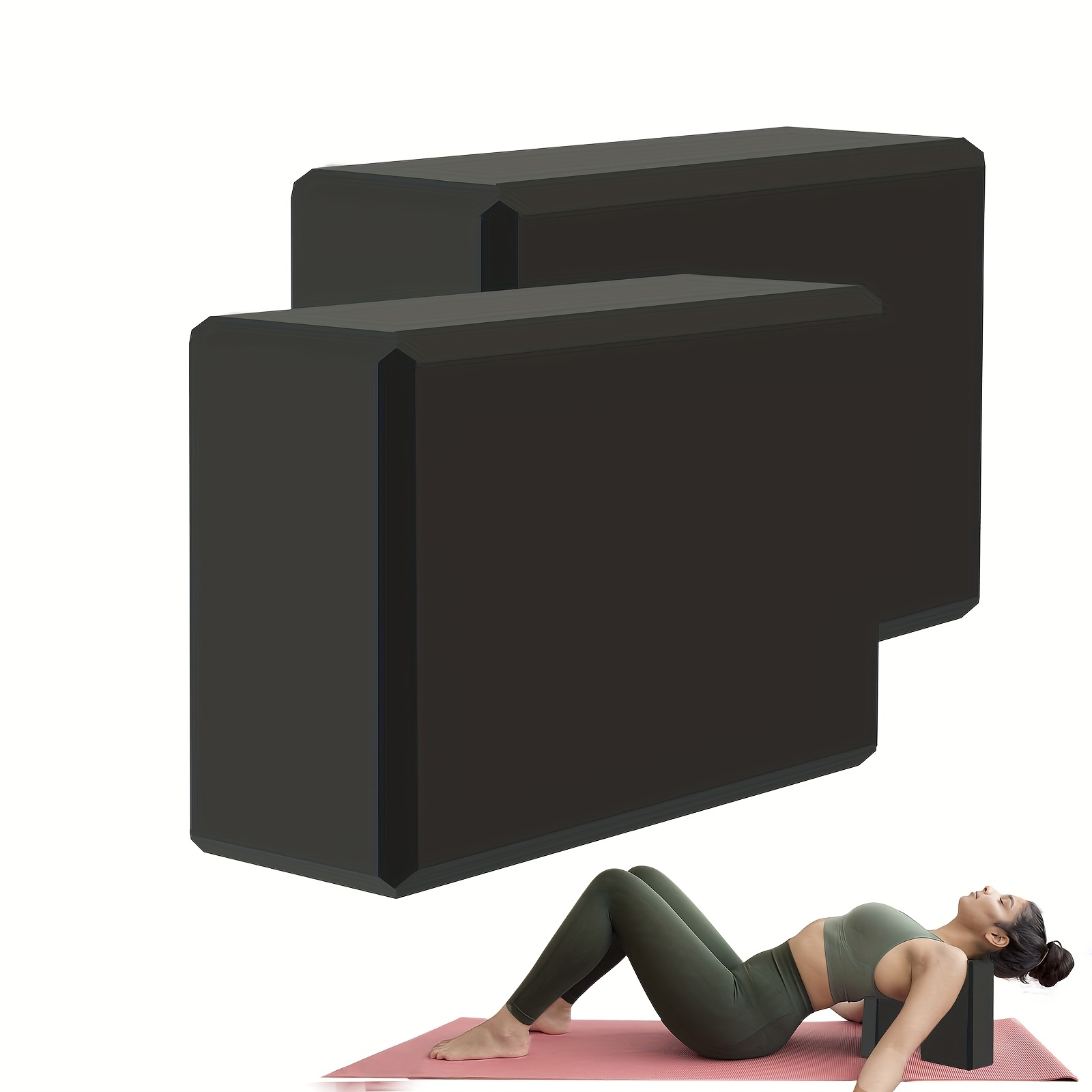Yoga Block Cork - Bloques de espuma para gimnasio, equipo