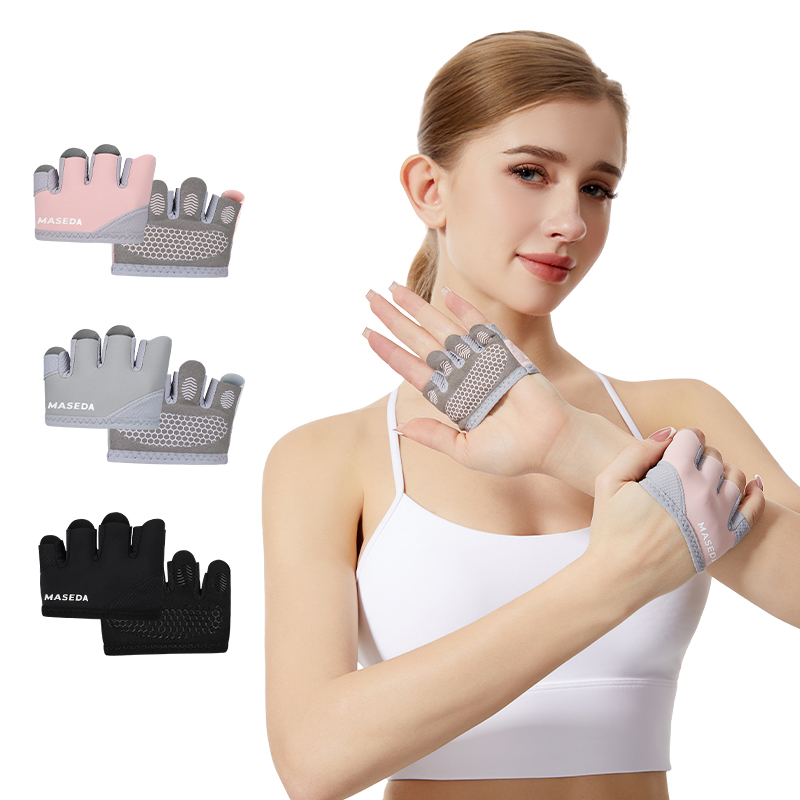 Fitness Yoga Pilates - Par de Guantes Deportivos sin Dedos:
