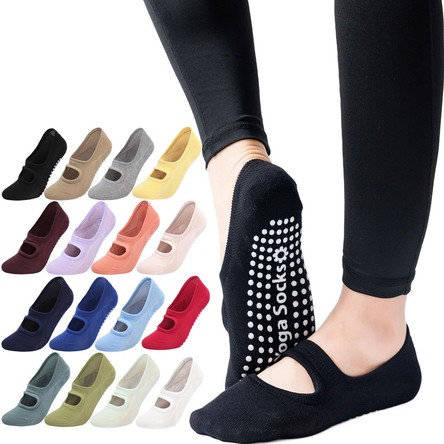 Fitness Yoga Pilates - Calcetines de Yoga de Alta Calidad