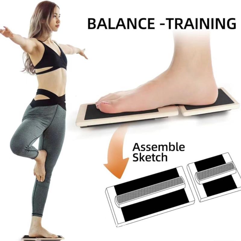 Balance Board Wobble - Tabla de Equilibrio de Madera Antideslizante