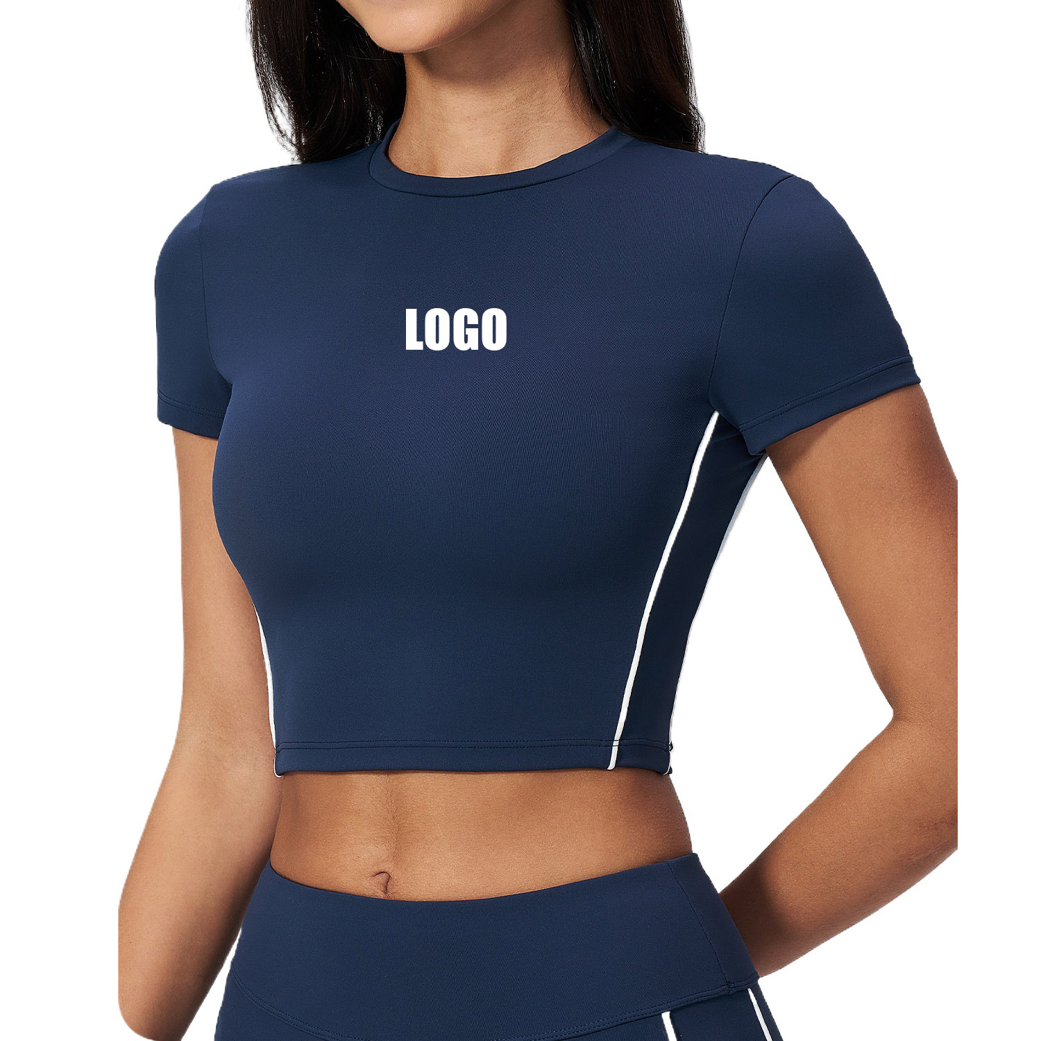 Pilates Yoga Logo - Camiseta deportiva de yoga de manga