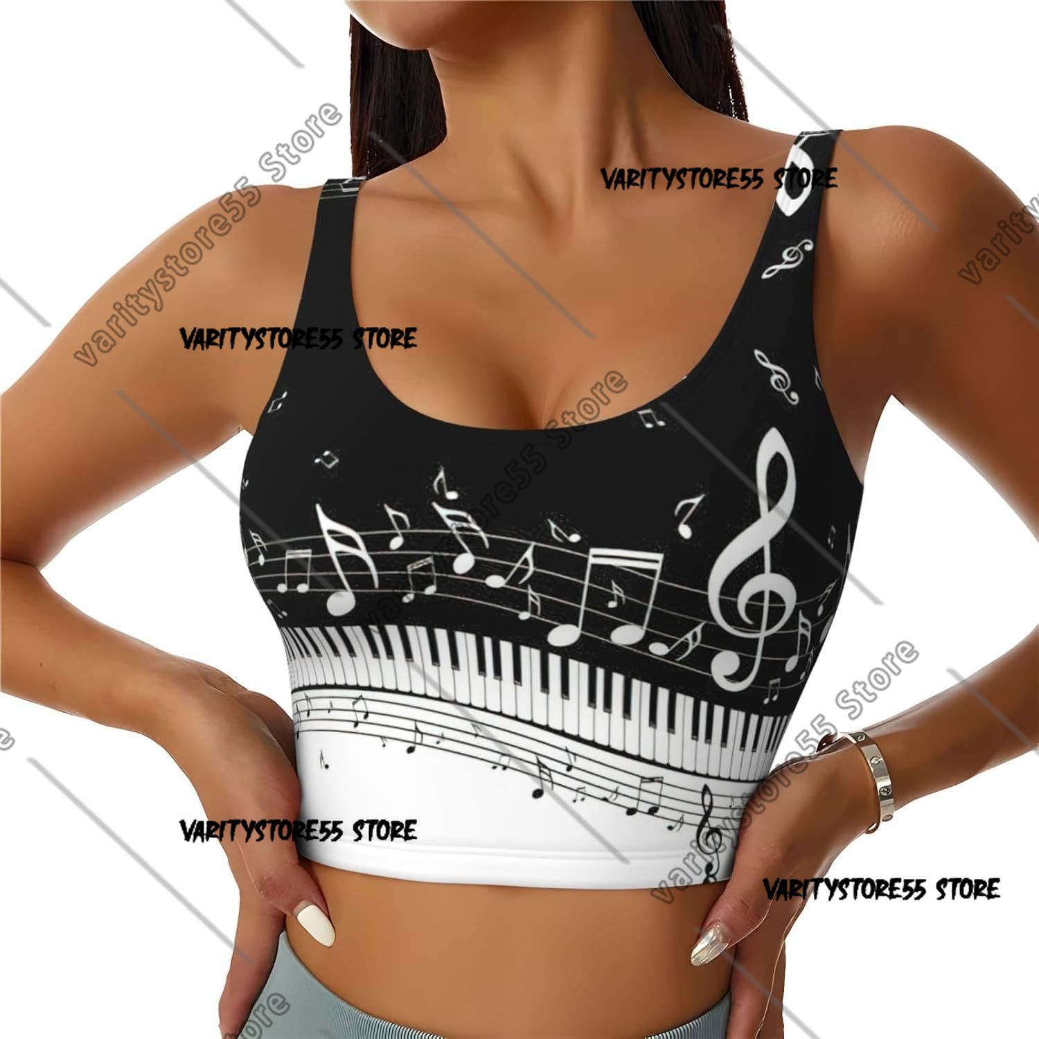 Pilates Yoga Music - Teclas de piano con notas musicales