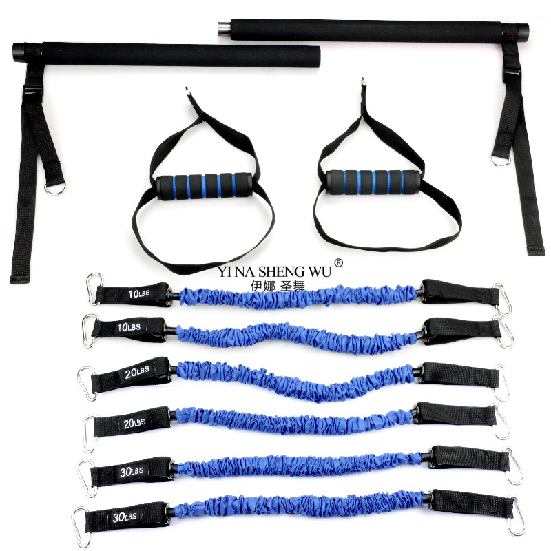Pilates And Yoga Combined - Varilla de Pilates ajustable multifuncional, cuerda