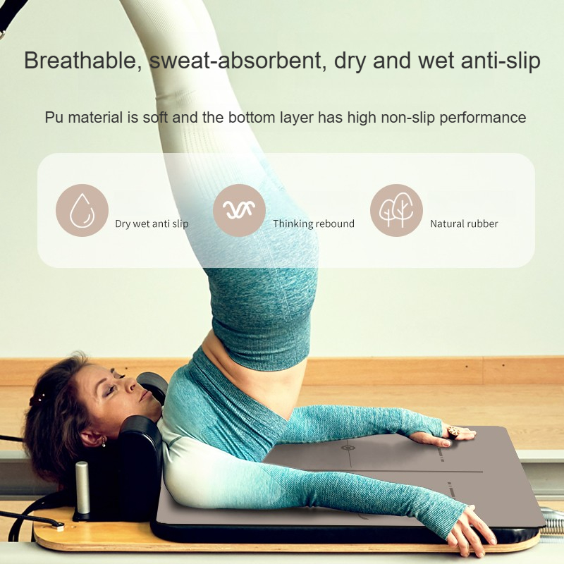 Tapete Antideslizante para Ref - Pilates Yoga Logo reseña y precio