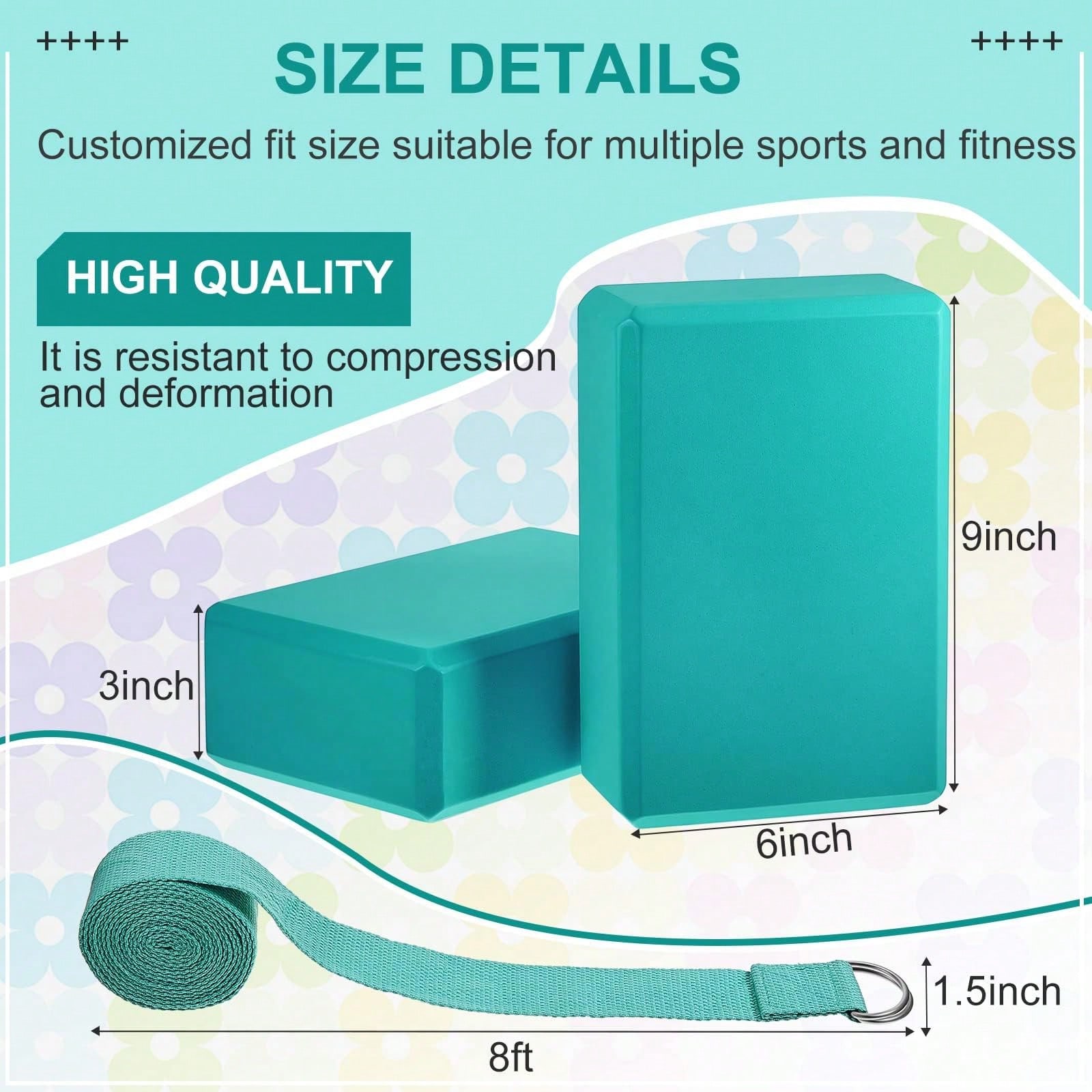 Paquete de 2 bloques de espuma - Yoga Block Cork reseña y precio