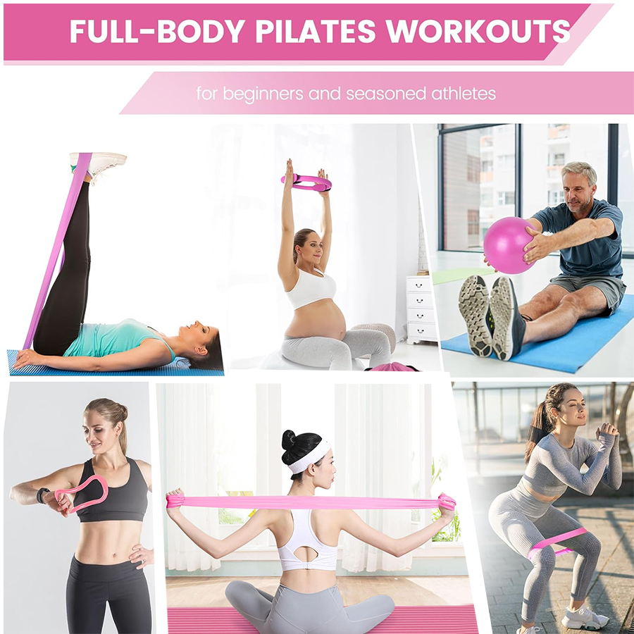 Juego de entrenamiento físico  - Pilates Yoga Logo reseña y precio