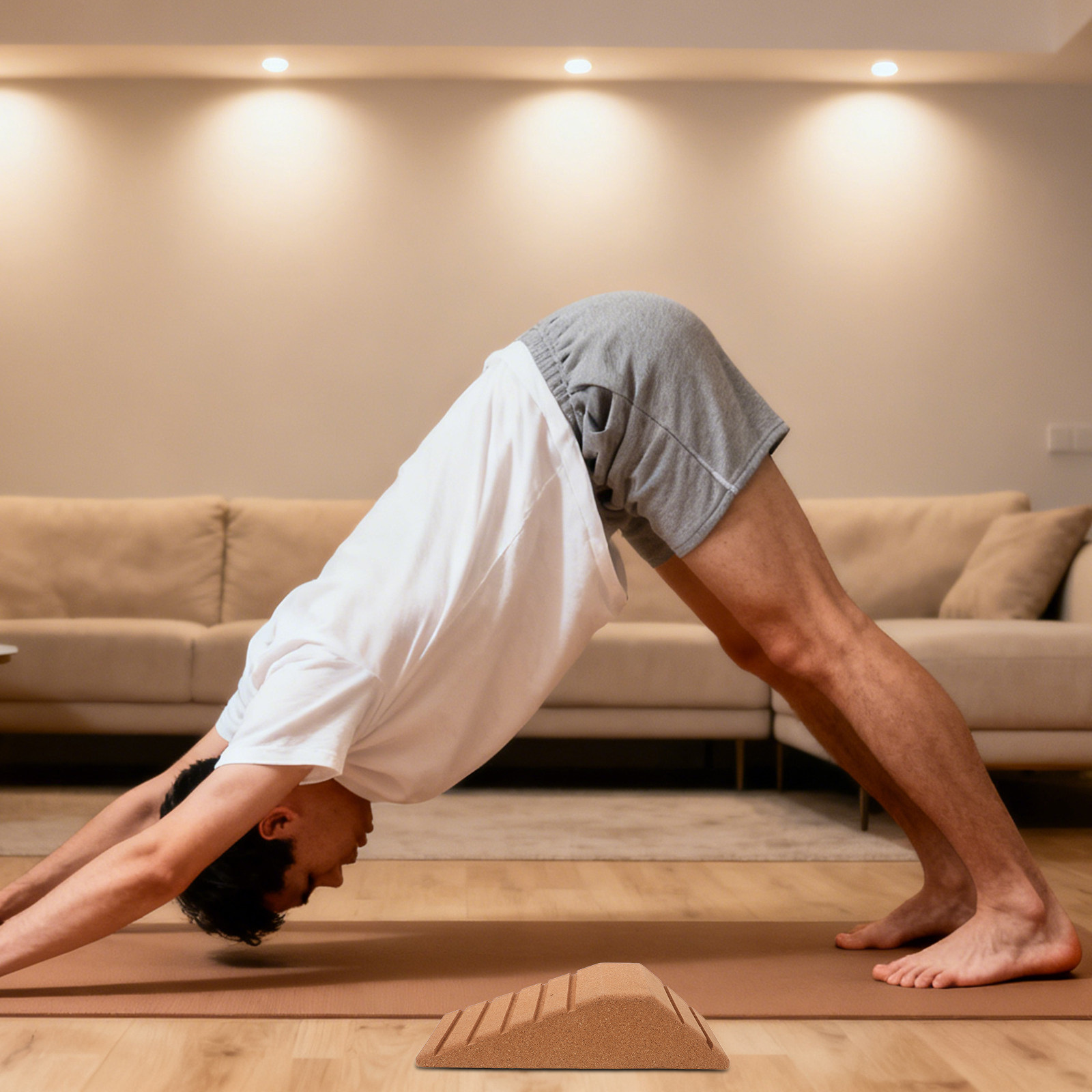Bloque de Yoga Trapezoidal de  - Yoga Block Cork reseña y precio