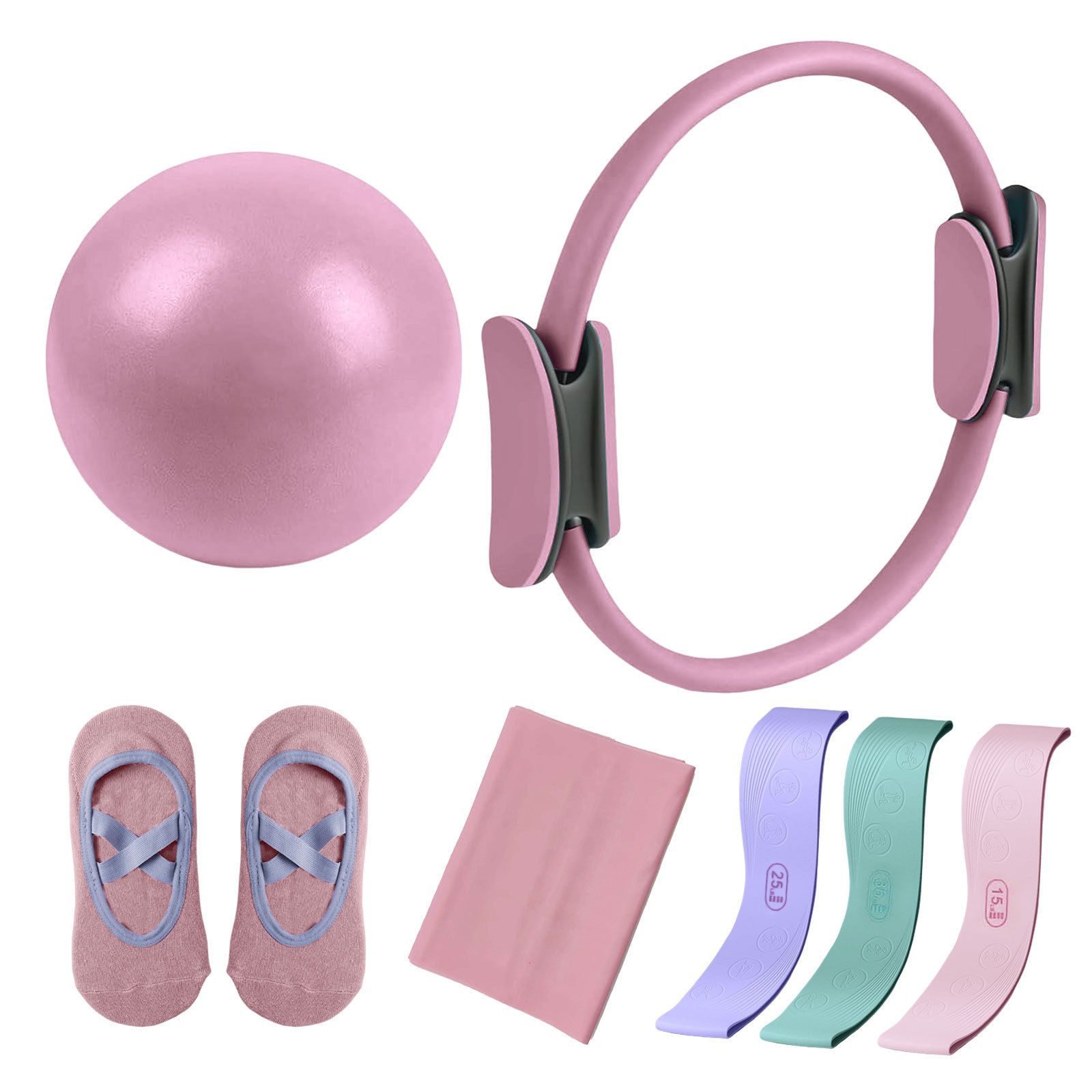 Círculo de Pilates con Bandas  - Pilates And Yoga Combined reseña y precio
